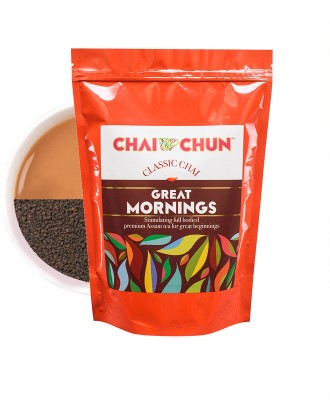 chaichun Great Morning Classic Chai|CTC Black Tea| Assam Region Black Tea Pouch(500 g)