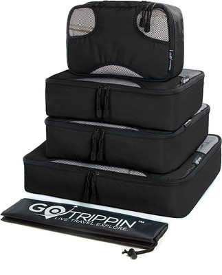 Gotrippin Travel Organizers, Packing Cubes for Men and Women and Kids and Baby, 5 pc Set (1 Large, 2 Medium...