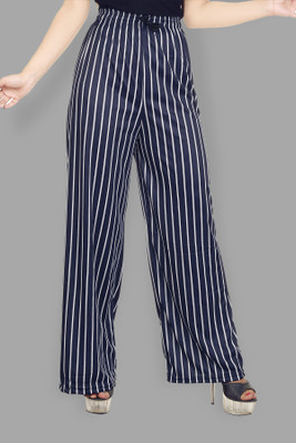 MRM CREATION Regular Fit Women Blue Trousers