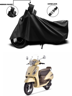 ANTHUB Waterproof Two Wheeler Cover for TVS(Jupiter classic, Black)