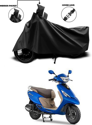 ANTHUB Waterproof Two Wheeler Cover for TVS(Zest, Black)