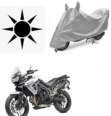 SANJU Waterproof Two Wheeler Cover for Universal For Bike(Silver)