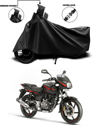 SEBONGO Waterproof Two Wheeler Cover for Bajaj(Pulsar 180 DTS-i, Black)