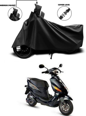 SEBONGO Waterproof Two Wheeler Cover for Hero(Electric Cruz, Black)