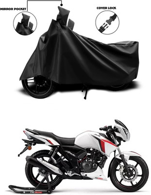 SEBONGO Waterproof Two Wheeler Cover for TVS(Apache RTR 160 4V, Black)