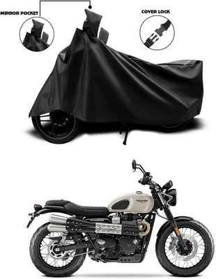 ANTHUB Waterproof Two Wheeler Cover for Triumph(Black)