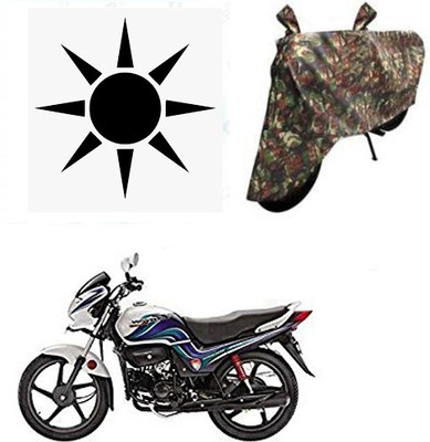 SANJU Waterproof Two Wheeler Cover for Hero(Passion Pro TR, Multicolor)