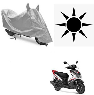 SANJU Waterproof Two Wheeler Cover for Yamaha(Ray Z, Silver)