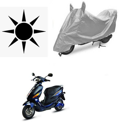 SANJU Waterproof Two Wheeler Cover for Hero(Electric Cruz, Silver)