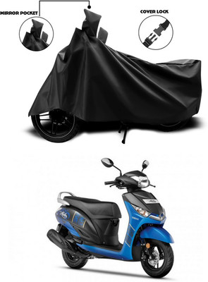 ANTHUB Waterproof Two Wheeler Cover for Yamaha(Alpha, Black)