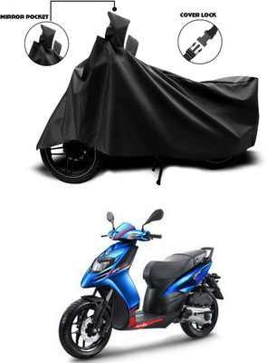 ANTHUB Waterproof Two Wheeler Cover for Aprilia(SR 125, Black)
