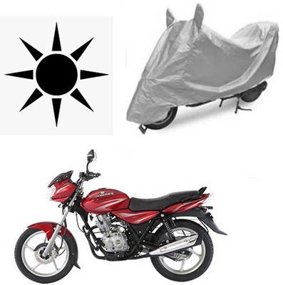SANJU Waterproof Two Wheeler Cover for Bajaj(Discover 125 DTS-i, Silver)