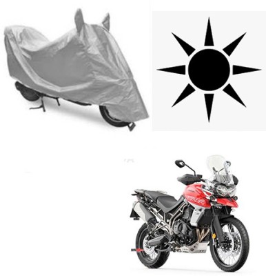 SANJU Waterproof Two Wheeler Cover for Triumph(Tiger 800 XCA, Silver)