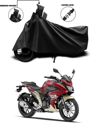 ANTHUB Waterproof Two Wheeler Cover for Yamaha(Fazer, Black)