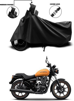ANTHUB Waterproof Two Wheeler Cover for Royal Enfield(Thunderbird 500, Black)