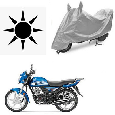 MOTOWORLD Waterproof Two Wheeler Cover for Hero(CD 110 Dream, Silver)