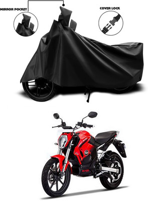 SEBONGO Waterproof Two Wheeler Cover for Revolt(RV 400, Black)