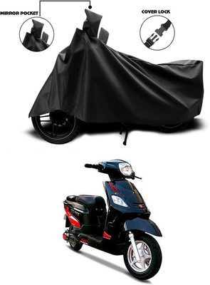 ANTHUB Waterproof Two Wheeler Cover for Hero(Electric NYX, Black)