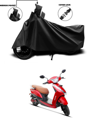 THE REAL ARV Waterproof Two Wheeler Cover for Ampere(Magnus, Black)