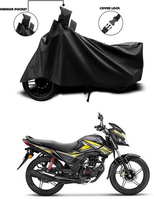 SEBONGO Waterproof Two Wheeler Cover for Honda(CB Shine, Black)