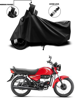 SEBONGO Waterproof Two Wheeler Cover for Hero(HF Dawn, Black)