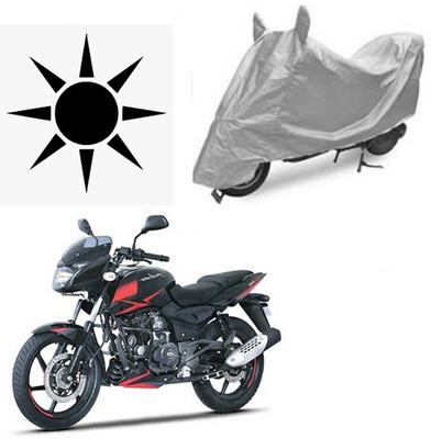 SANJU Waterproof Two Wheeler Cover for Bajaj(Pulsar 180 DTS-i, Silver)