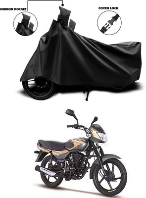 ANTHUB Waterproof Two Wheeler Cover for Bajaj(CT100, Black)