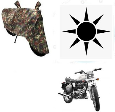 SANJU Waterproof Two Wheeler Cover for Royal Enfield(Bullet 350, Multicolor)
