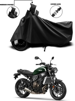 ANTHUB Waterproof Two Wheeler Cover for Yamaha(Black)