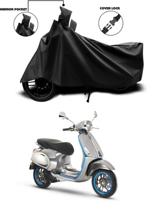 ANTHUB Waterproof Two Wheeler Cover for Vespa(Black)