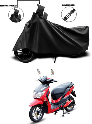 SEBONGO Waterproof Two Wheeler Cover for Hero(Electric, Black)