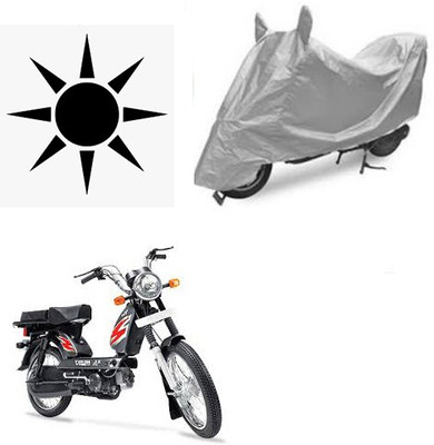 SANJU Waterproof Two Wheeler Cover for TVS(Heavy Duty Super XL, Silver)