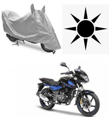 SANJU Waterproof Two Wheeler Cover for Bajaj(Pulsar 150 DTS-i, Silver)