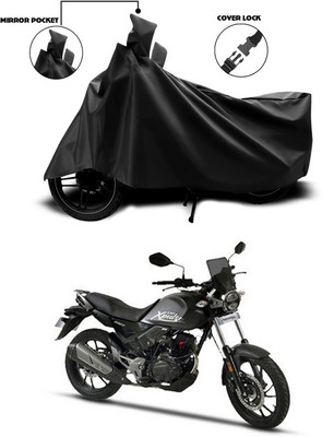 ANTHUB Waterproof Two Wheeler Cover for Hero(Xpulse 200T, Black)