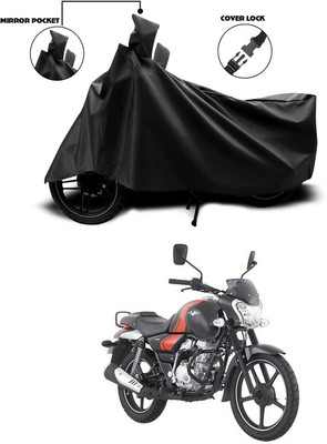 ANTHUB Waterproof Two Wheeler Cover for Bajaj(V12, Black)