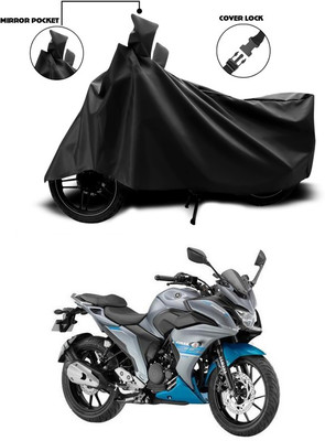 ANTHUB Waterproof Two Wheeler Cover for Yamaha(Fazer 25, Black)