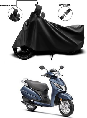 SEBONGO Waterproof Two Wheeler Cover for Honda(Activa 125, Black)