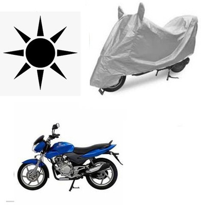 SANJU Waterproof Two Wheeler Cover for Bajaj(DTS-i, Silver)