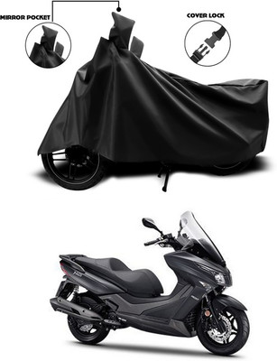 SEBONGO Waterproof Two Wheeler Cover for 22Motors(Black)