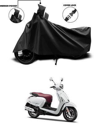 SEBONGO Waterproof Two Wheeler Cover for 22Motors(Black)