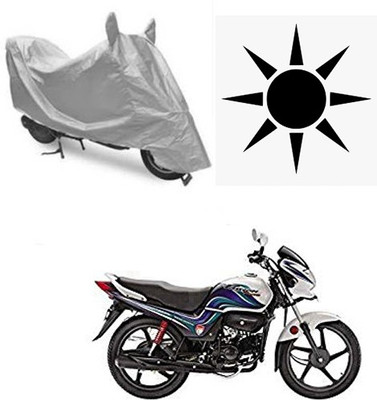 MOTOWORLD Waterproof Two Wheeler Cover for Hero(Passion Pro TR, Silver)