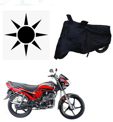 SANJU Waterproof Two Wheeler Cover for Honda(Passion Plus, Black)