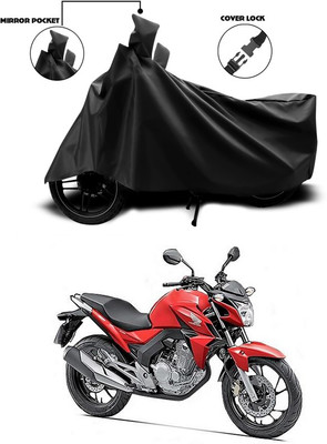 ANTHUB Waterproof Two Wheeler Cover for Honda(CB Twister, Black)