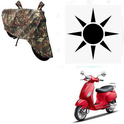 SANJU Waterproof Two Wheeler Cover for Piaggio(Vespa VXL, Multicolor)