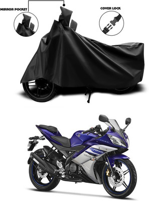 ANTHUB Waterproof Two Wheeler Cover for Yamaha(YZF R15 Ver 2.0, Black)