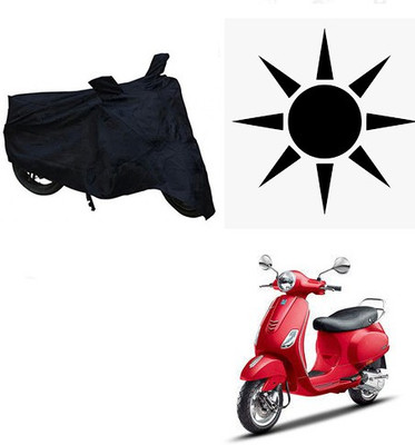 SANJU Waterproof Two Wheeler Cover for Piaggio(Vespa VXL, Black)
