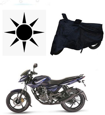 SANJU Waterproof Two Wheeler Cover for Bajaj(Pulsar 135 LS DTS-i, Black)