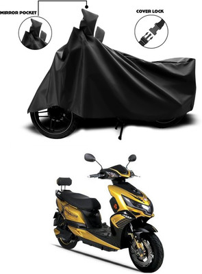 ANTHUB Waterproof Two Wheeler Cover for Okinawa(Praise, Black)