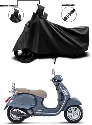 ANTHUB Waterproof Two Wheeler Cover for Vespa(Vespa, Black)