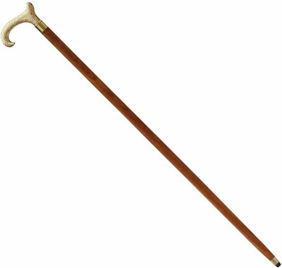 R S ENTERPRISES Derby Canes Sticks Brass Handle - Wooden Decorative Walking Cane Fashion Statement Men/Women/Seniors/Grandparents Walking Stick